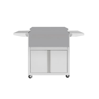 True Flame 30 inch Deluxe Griddle Cart in stainless steel, model CART-TF-GRID30