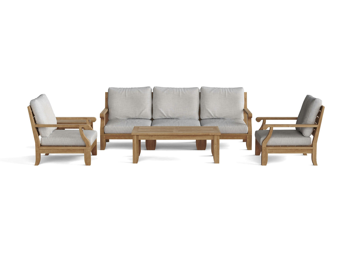 Anderson Teak Riviera 7-Piece Modular Set w/ Rectangular Table