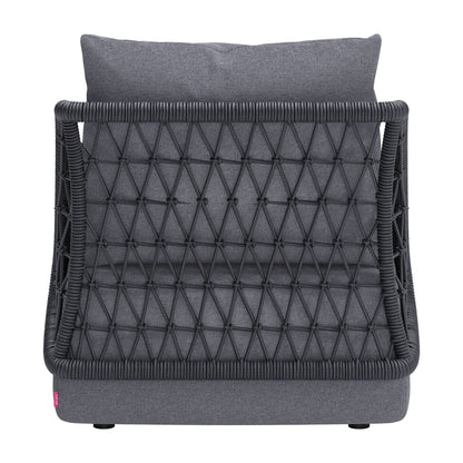 Mekan Outdoor Patio Accent Chair, Gray