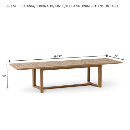 Anderson Teak Junus Dining Extension Table