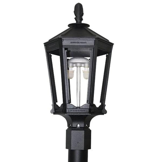 Everglow VW9A-PO propane lamp head with open flame burner