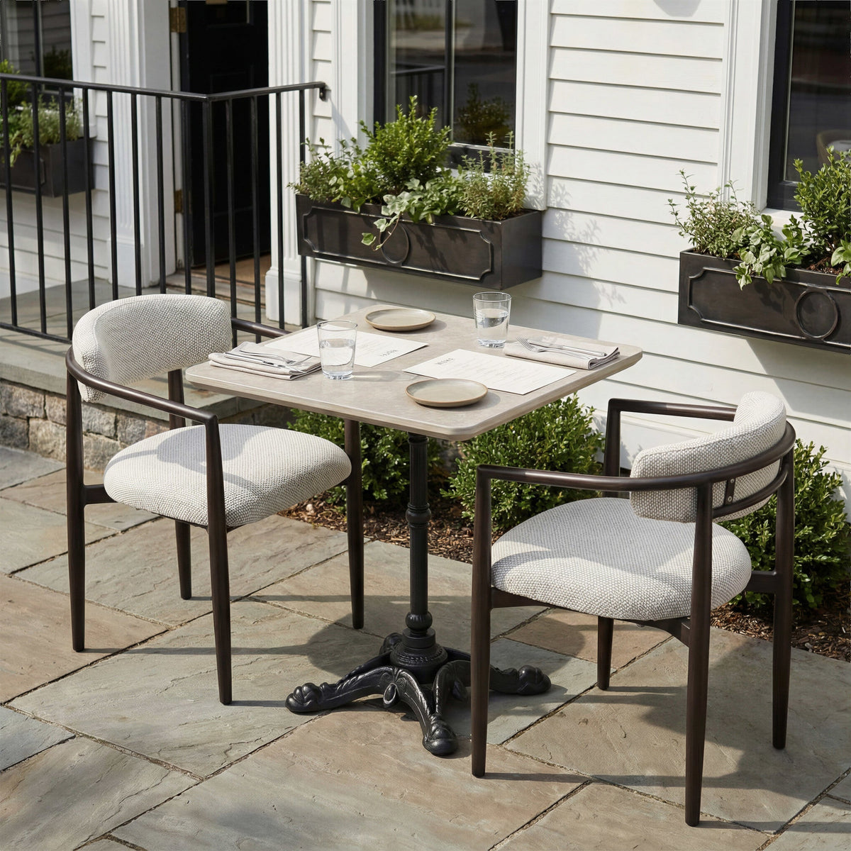 Midori Outdoor Patio Dining Chair, White