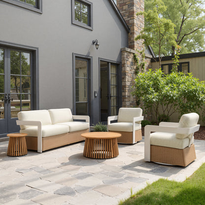 Zahara Outdoor Patio Side Table, Natural