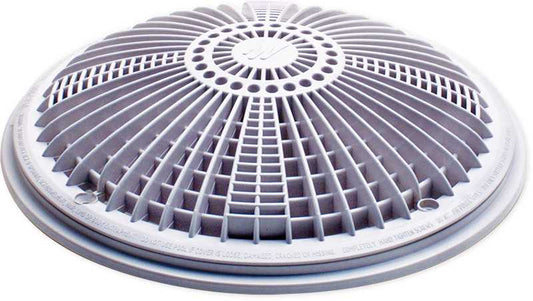 Waterway Plastics Tru Flo Anti-Vortex Drain Cover and Frame, 10 inch Round, White, model 640-1900 V