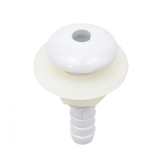 Waterway Plastics Air Injector Barb Button, 1/4 inch, White, model 670-2130