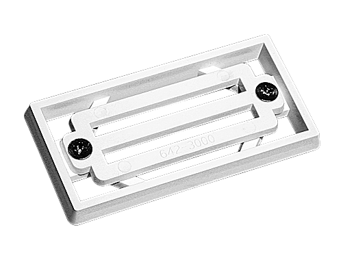 Waterway Plastics Deck Gutter, 3-Bar Grate and Frame, 2 inch x 4 inch, model 640-3000