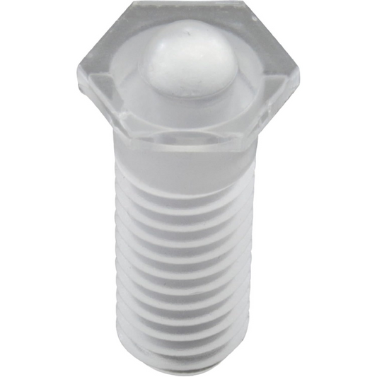 Waterway Plastics Fiber Optic Light Lens, Hex, 3/8 inch NC, Replacement, model 611-7088