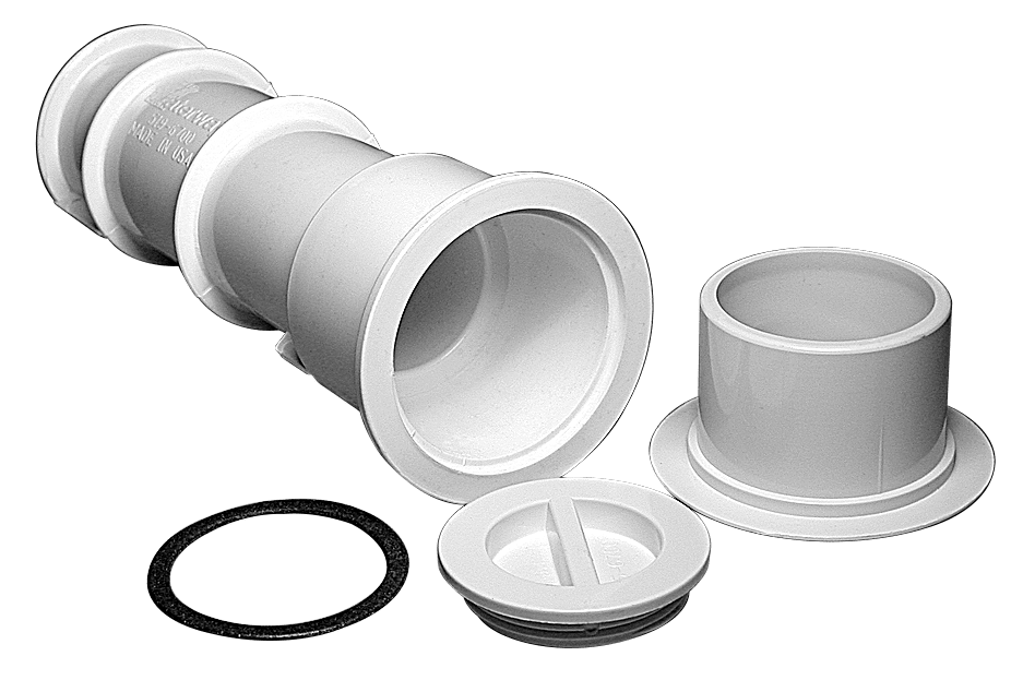Waterway Plastics Flange and Plug Assembly, for Volleyball Pole Holders, model 540-6710