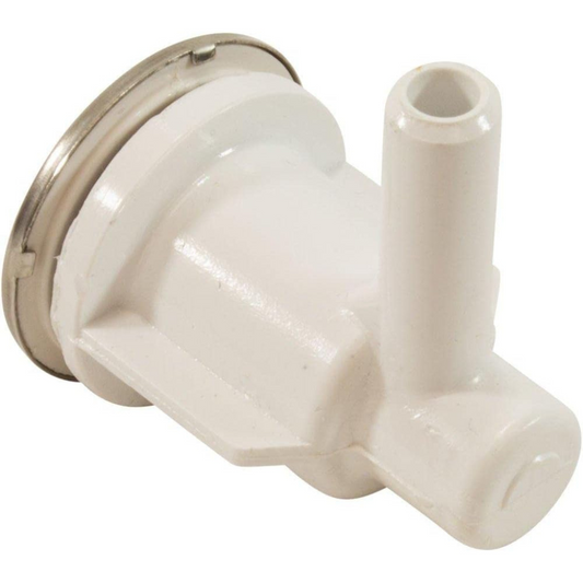 Waterway Plastics Ozone Air Injector, 3/8 inch Barb, Stainless Escutcheon, model 670-2550