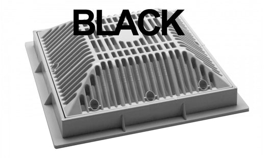 Waterway Plastics Drain Grate and Frame, 9 inch x 9 inch, Replacement, model 640-4791 V