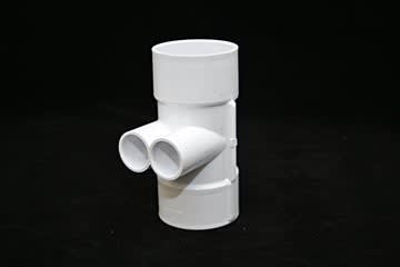 Waterway Plastics Manifold, Two 2 inch Slip Ports, Two 3/4 inch Slip Ports, model 672-7910