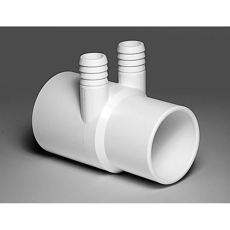 Waterway Plastics Spa Manifold, 2 inch Slip x 2 inch Spigot, model 672-7130