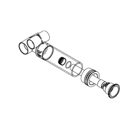 Waterway Plastics Poly Storm Jet Tee Body Assembly, White, model 229-1110
