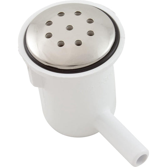 Waterway Plastics Top Flo Air Injector, Barbed Elbow, Stainless Escutcheon, model 670-2350