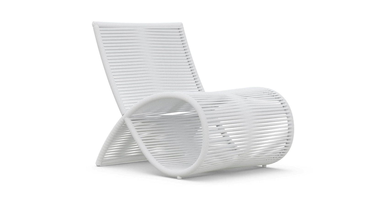 Wave Club Chair, Set of 2 in White Mist