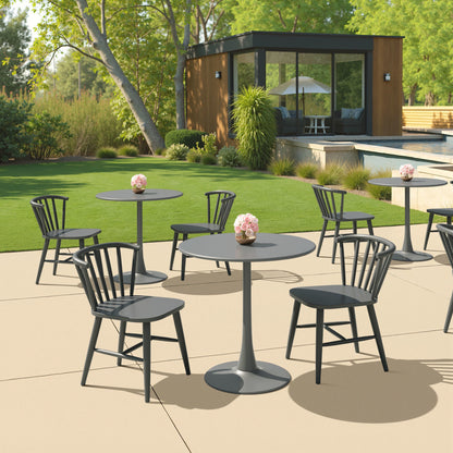 Shio Outdoor Patio Dining Chair, Black