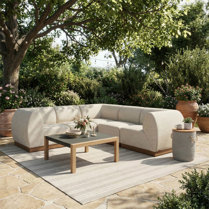 Teras Outdoor Patio Coffee Table, Gray