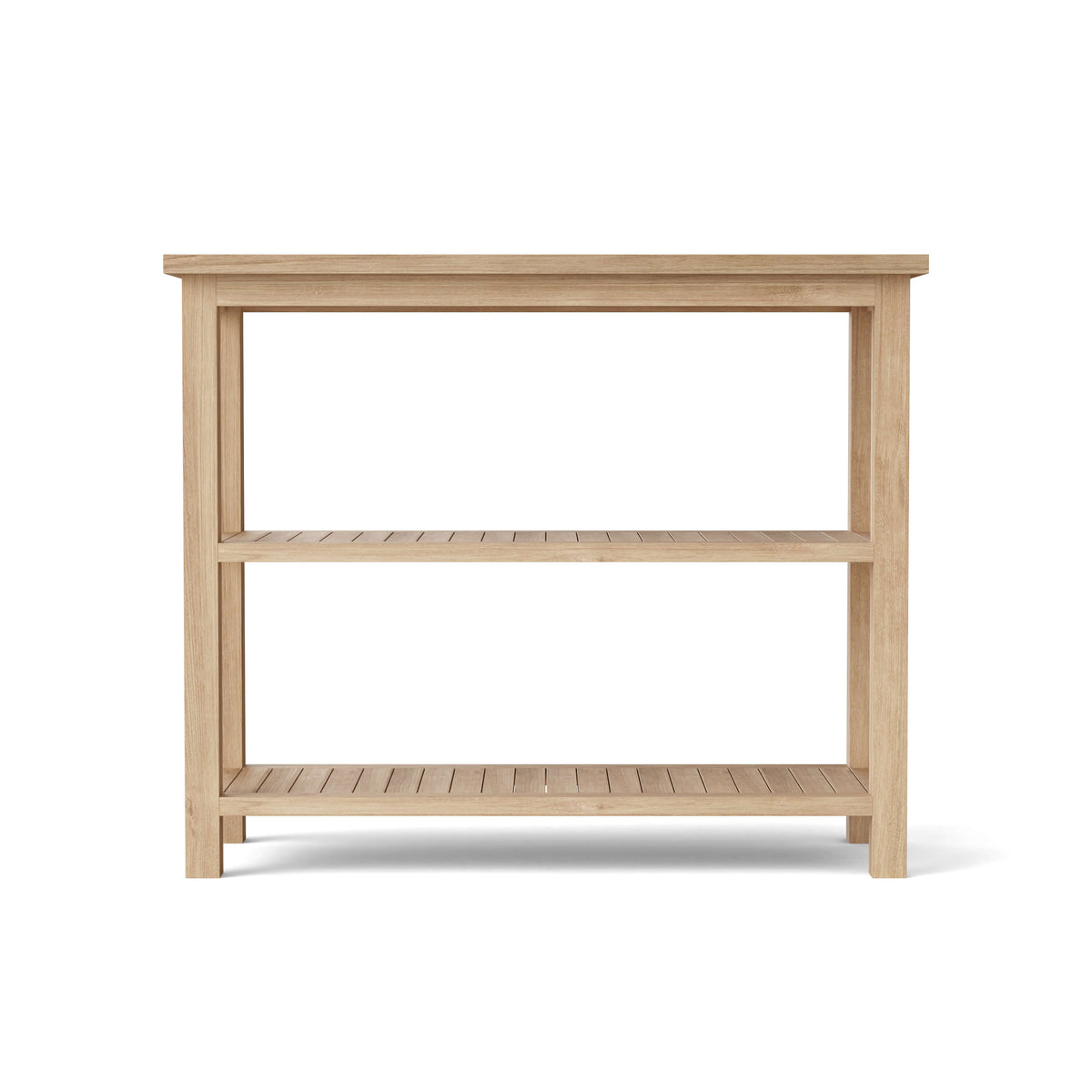 Anderson Teak Towel Console w/ 2-Shelf Table