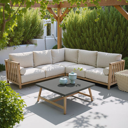 Kert Outdoor Patio Coffee Table, Gray