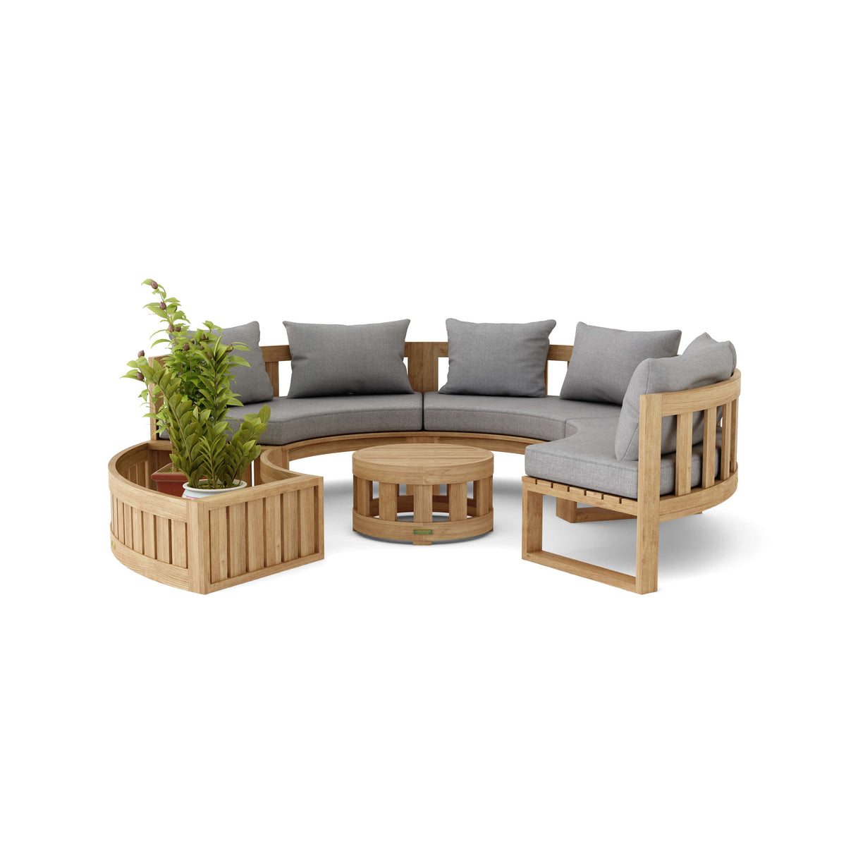 Anderson Teak Circular Modular Deep Seating Set