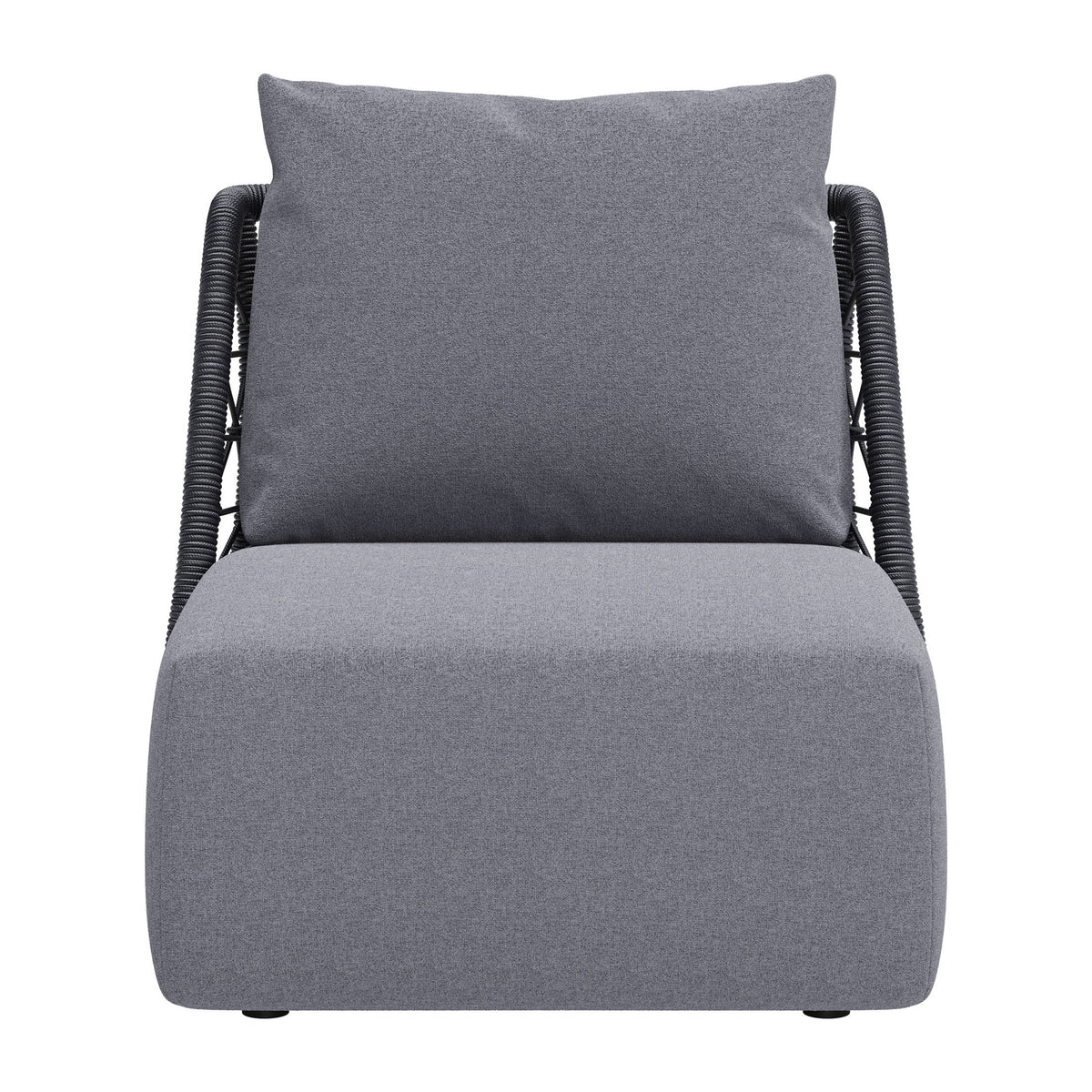 Mekan Outdoor Patio Accent Chair, Gray