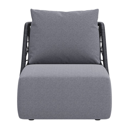 Mekan Outdoor Patio Accent Chair, Gray