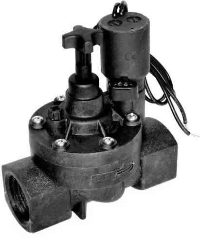 Jandy Solenoid Valve with Flow Control, 1 inch, Black, Plastic, model SOL100