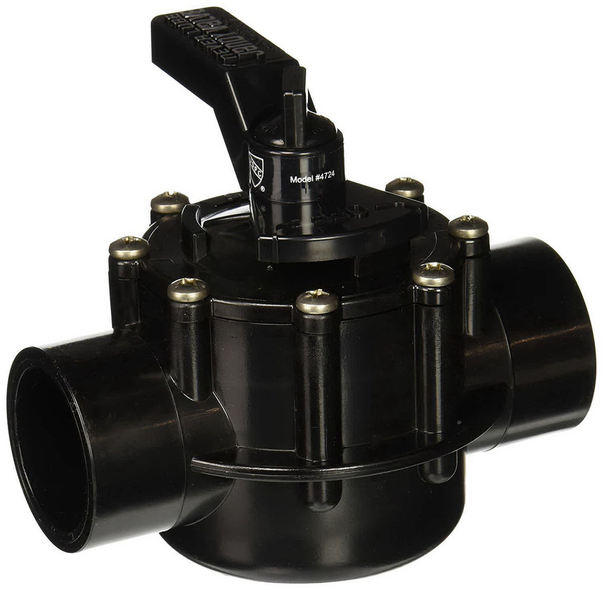 Jandy NeverLube 2-Port Diverter Valve, 1-1/2 inch to 2 inch, Positive Seal, model 4724