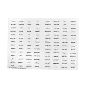 Jandy Pro Series RS Auxiliary Decal Set, model 6781+