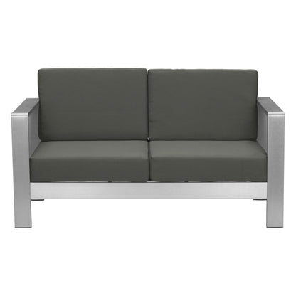 Cosmopolitan Outdoor Patio Sofa, Dark Gray