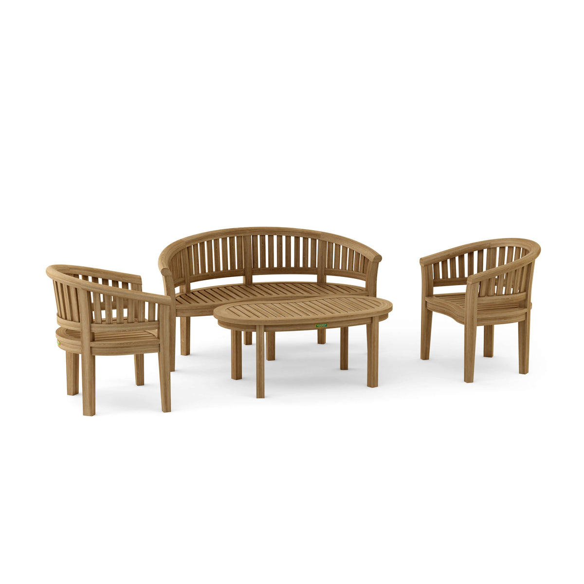 Anderson Teak Curve 4-Piece Conversation Set